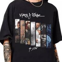 Mary J Blige 2025 Music Tour Fans Shirts T Shirt S-5XL UR829 S gray