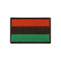 Patchion Pan-African flag - Self-Adhesive Backing - Embroidered Patch/Badge/Emblem