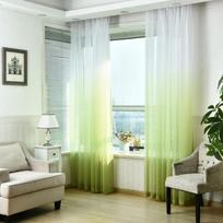 Gradiento spalvos pusiau permatomos užuolaidos lininio mišinio šviesos filtravimas 40%-70% tamsinimas UV apsauga su prakiūromis langų užuolaidos 1x 2.7m Grommet
