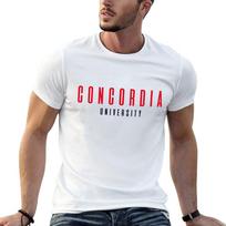 concordia university T-Shirt funny t shirts man t shirts for man cotton funny t shirt personali XXXXL white