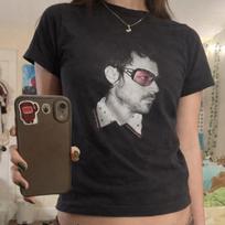 Summer Harry Styles Graphic Baby Tee Hs New Tour New Album Kiss All The Time Graphic T Shirt Y2k Concert Crop Top 2XL gray