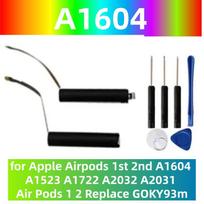 New Battery for Airpods 1st 2nd A1604 A1602 A1523 A1722 A2032 A2031 Air Pods 1 2 Wireless Headset Charging Compartment Box A1596 A1604-2PCS black
