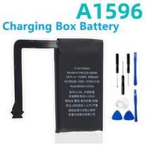 New Battery for Airpods 1st 2nd A1604 A1602 A1523 A1722 A2032 A2031 Air Pods 1 2 Wireless Headset Charging Compartment Box A1596 A1596-1PCS black