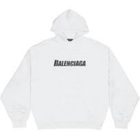 Balenciaga Caps Destroyed Oversize Fit Hoodie 659403TKVB69040 XS Regular Edition gray