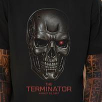 Distressed Terminator T-shirt, Retro Sci-fi Graphic Tee, Cyberpunk Movie Judgement Day Fan Gift 130 black