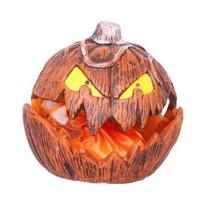 Halloween Pumpkin Light Extendable Talking Pumpkin Lantern Scary Mouth Open Pumpkin Decoration brown