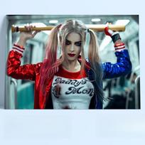 Sienos dekoracija Harley Quinn skardos ženklas, 30x20cm plakatas
