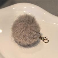 Autumn/Winter Leopard Print Faux Mink Fur Pom-pom Tassel Beaded Buckle Shoe Accessory white