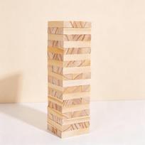 Jenga Digital Stacking Blocks: Educational Tabletop Game for Adults and Kids beige