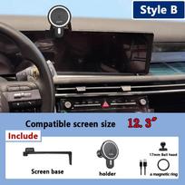 12.3inch Car Phone Holder For Hyundai Tucson NX4 2025 2026 Adjustable Support Screen Mobile Holder Mount Atuo Tools Accessories black