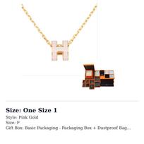 HERMES POP H Karoliai Moteriški Rožinio Aukso H147992F-85 One Size 1 auksas