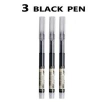 Xiaomi 3-5Pcs Straight Liquid Gel Pen Quick-drying, Large-capacity 0.5mm Black Blue Ink for Writing School Office Stationery Supplies gray