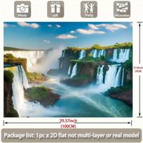 1Pcs Argentina Iguazu Falls Waterfall Decoration Background Backdrop For Photo Studio Photo Booth Party 150x100cm