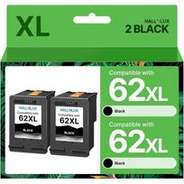 Ink Cartridges 62XL - Compatible HP - Pack of 2 - High Yield - Black Print