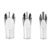 3Pcs Bonsais Soil Scoops Stainless Steel Garden Hand Scooper Professional Garden Cultivation Bucket Succulent Shovel 1 white