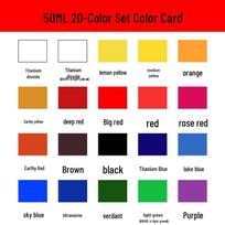 Yalida Acrylic Paint Set - 50ml Beginner Creative Student Wall Painting Kit red