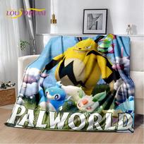 3D Animacinis Palworld Žaidimo Pledas, Minkštas Mesti Pledas Namams Miegamajam Lovai Sofai Iškylai Kelionei Biurui Poilsio Dangalas Vaikams 100x150cm