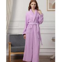 Moterims terry audinio chalatas Kimono ilgas medvilninis chalatas Unisex terry audinio chalatas Terry pilno ilgio chalatas 2XL gray