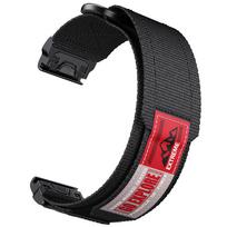 QuickFit 22 26mm Velcro laikrodžio dirželis, skirtas Garmin Fenix 7 7X 6 6X Pro 5 5X, Fenix 8 E Epix Pro, Instinct 3, Tactix 7, Enduro 3 26mm juoda