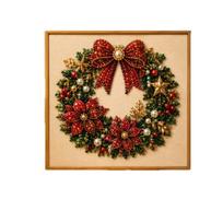 Kalėdų Senelis Kalėdinė Perlų Meno Rinkinys Stresą Mažinantis 3D Perlinių Karoliukų Meno Rinkinys Suaugusiems Christmas Reindeer beige
