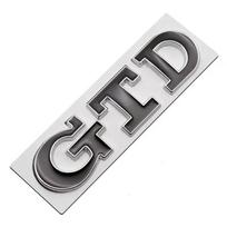 3D Metalinis automobilio priekinės grotelės GTD logotipas Galinės bagažinės lipdukas Emblema Ženklelis Volkswagen VW Golf 4 5 6 7 7 MK4 MK5 MK6 MK7 MK8 GJ4