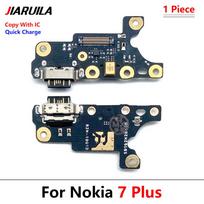 Type-C Charging Port Charger USB Jack Board  For Nokia 7 plus 7+ TA-1049 1055 1062 Charging Port Board Module Replacement Pa Copy With IC gray