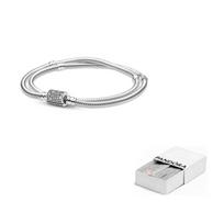 Pandora 925 prabaus sidabro apyrankės moteriškos 599544C01-D 18-Brand Original Box white
