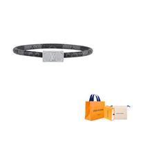 LOUIS VUITTON X Nigo Keep It Trunk Bracelet Monogram M8040E 19-Original Box And Original Bag gray