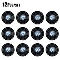 4Pcs Car Door Anti-shock Pad Anti-noise Buffer Gasket SGJK8 Auto Interior For VW GTI Polo Golf MK6 7 Passat Tiguan CC T-ROC Tire Valve black