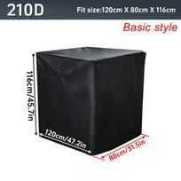 300L 600L 800L 1000L Vandens rezervuaro dangalas IBC konteinerio maišo dangalas Vandeniui atsparus Dulkėms atsparus Konteinerio folija Apsauga nuo dulkių Apsauga nuo saulės 800L Black