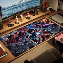 Jujutsu Kaisen Color Mouse Pad Large Gaming Table Cushion Non-slip Laptop Tablet Big Mousepad XXL Mat Mini PC Playmat With Lock edge 30cmx60cm(11.8x23.6inch) brown