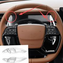 For SSANG YONG TORRES/TORRES-EVX/ACTYON (EV/ICE) Car Interior Decoration Aluminum Alloy Shift Paddle Extension Rod LHD RHD brown