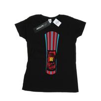 Disney Womens/Ladies Cars Lightning McQueen Stripes Cotton T-Shirt XL juoda