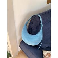 Suede bag autumn women's niche hand carry dumpling bag plush fashion simple new shoulder bag women mėlyna
