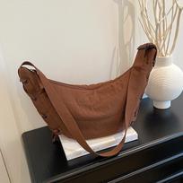 Fashionable and Trendy Dumpling Bag, Casual Large-capacity Bag, Women's Single-shoulder Crossbody Bag kava