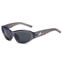 Vintage Fashion Y2K Cat Eye Rivet Star Sunglasses Women For Men Luxury Brand Designer Punk Sun Glasses Trend Pink Sport Goggle gray