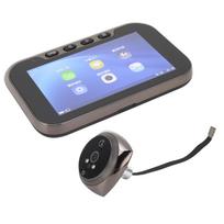 Durų stebėjimo akutė Kamera Priekinė 1080P Vaizdo durų skambutis Išmanusis Elektroninis Judesio aptikimas 2MP 4,5 colio 135° Platus kampas ABS+aluminum alloy