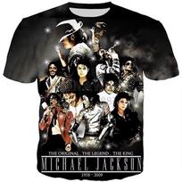 Michael Jackson Marškinėliai Vyrams Moterims 3D Spausdinimas Pop Karalius Grafinis Marškinėlis Laisvalaikio Gatvės Stiliaus Trumpomis Rankovėmis Hip Hop Gerbėjų Viršutiniai Drabužiai Unisex M gray