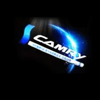 LED Automobilio Logotipo Durų Šviesos Projektoriai Vėlių Lempos Toyota Avalon Camry Highlander Tundra 4 Runner Prius Sienna Sequoia venza VE4 blue