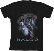 Elite Warrior Halo 2 Covenant Energy Sword T-shirt L gray