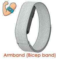 Nailoninis bicepso dirželis, skirtas Garmin CIRQA išmaniajai apyrankei, fitneso sekikliui, keičiamas dirželis, keičiamas rankogalis, skirtas Garmin CIRQA, aksesuaras CIRQA Smart Band white