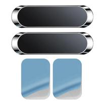 1PCS Magnetic Car Phone Holder Stand Air Vent Magnet Car Wall Mount Support Smartphone GPS In Car Bracket for Any Phone Model 2pcs Silvery gray