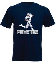 Deion Sanders Dallas Cowboys  Prime Time  jersey T-shirt Shirt L white