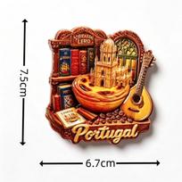 Europa Portugalija 3D šaldytuvo magnetukai Lipdukas Turizmo suvenyras Šaldytuvo magnetukai Lipdukas Namų virtuvės dekoras