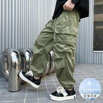 Boy S Summer Thin Anti Mosquito Casual Trousers For Kids 150cm žalia