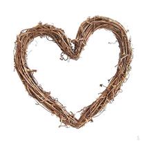Priekinių durų vainikas visiems sezonams Gėlių girlianda Apvalus / Širdies Žvaigždės formos, Puikus 20cm Heart Shape