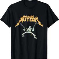 Autizmo Skeletas Memas Juokingi Unisex Unisex Vaikų Marškinėliai XL beige