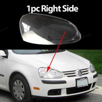For VW Golf 5 MK 5 Jetta A5 GT GTI R32 2005-09 Car Headlamp Cover Headlight Lens Glass Cover Lampshade Bright Shell Lens Covers 1pc Right Side black