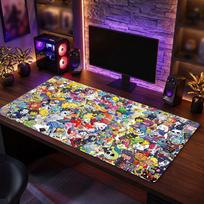 Big Mouse PadUndertale Extended Soft Desk Mat Gaming Office Computer Table Decor Mat 30cmx60cm purple