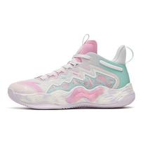 Anta Magic Cement Shock Absorption Non-Slip Wear-Resistant Low-Top Basketball Shoes Women sneaker Pink 922321610S-1 36 white